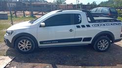 VW - Volkswagen Saveiro Cross 1.6 16v C.E. Azul 2015 - Maracaju