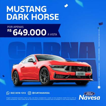 Carro 5.0 V8 GASOLINA DARK HORSE SELECTSHIFT