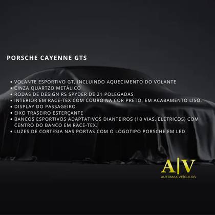 PORSCHE CAYENNE 4.0 V8 GASOLINA GTS AWD TIPTRONIC S — foto 2