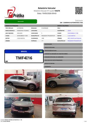 HONDA HR-V 1.5 DI I-VTEC TURBO FLEX TOURING CVT — foto 12