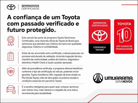 TOYOTA HILUX SW4 2.8 D-4D TURBO DIESEL SRX 7L 4X4 AUTOMÁTICO — foto 12