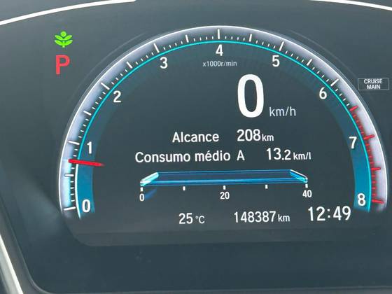 HONDA CIVIC 1.5 16V TURBO GASOLINA TOURING 4P CVT — foto 6