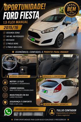 FORD FIESTA 1.5 S HATCH 16V FLEX 4P MANUAL — foto 7