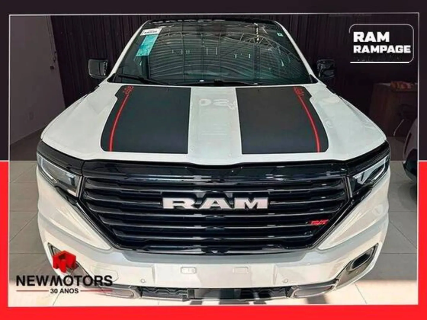 RAM RAMPAGE 2.0 HURRICANE 4 TURBO GASOLINA R/T 4X4 AUTOMÁTICO