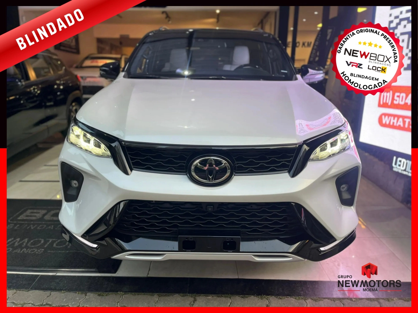 TOYOTA HILUX SW4 2.8 D-4D TURBO DIESEL DIAMOND 7L 4X4 AUTOMÁTICO