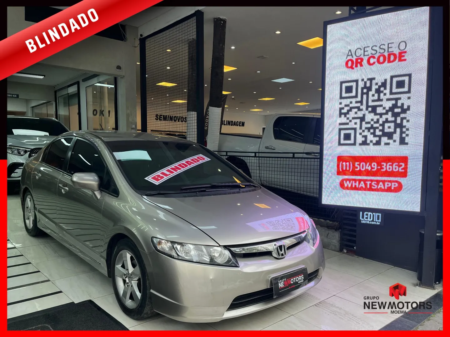 HONDA CIVIC 1.8 LXS 16V GASOLINA 4P AUTOMÁTICO