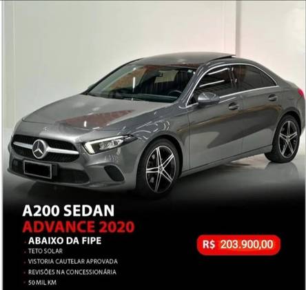 MERCEDES-BENZ A 200 1.3 CGI GASOLINA ADVANCE SEDAN 7G-DCT