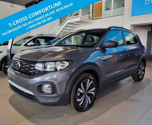 VOLKSWAGEN T-CROSS 1.0 200 TSI TOTAL FLEX COMFORTLINE AUTOMÁTICO