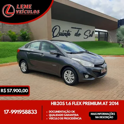 HYUNDAI HB20S 1.6 PREMIUM 16V FLEX 4P AUTOMÁTICO