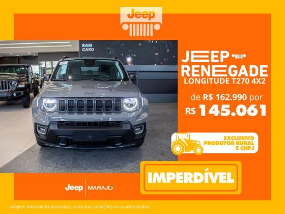 JEEP RENEGADE 1.3 T270 TURBO FLEX LONGITUDE AT6