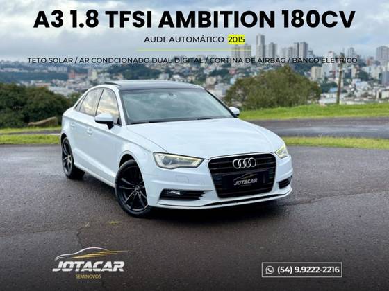 AUDI A3 1.8 TFSI SEDAN AMBITION 16V 180CV GASOLINA 4P AUTOMÁTICO