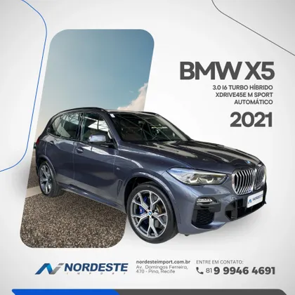 BMW X5 3.0 I6 TURBO HÍBRIDO XDRIVE45E M SPORT AUTOMÁTICO