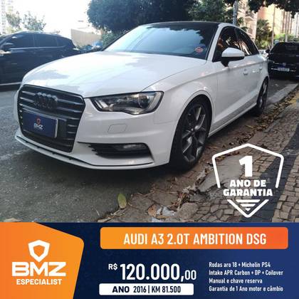 AUDI A3 2.0 TFSI SEDAN AMBITION 16V GASOLINA 4P S-TRONIC