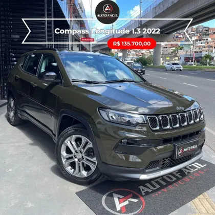 JEEP COMPASS 1.3 T270 TURBO FLEX LONGITUDE AT6