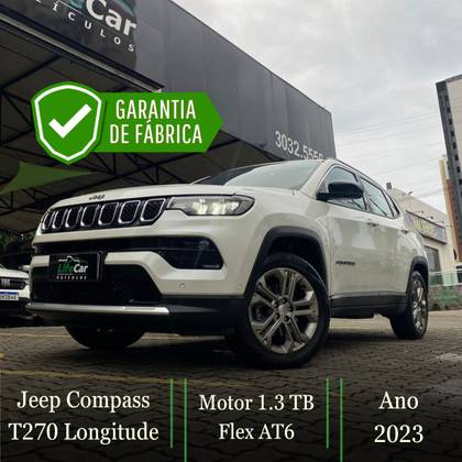 JEEP COMPASS 1.3 T270 TURBO FLEX LONGITUDE AT6