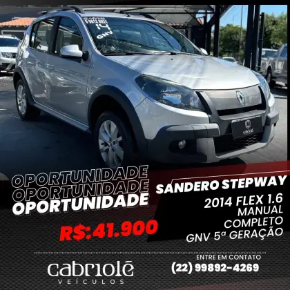 RENAULT SANDERO 1.6 STEPWAY 8V FLEX 4P MANUAL