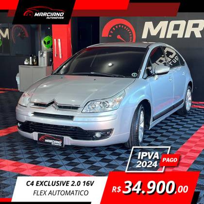 CITROËN C4 2.0 EXCLUSIVE SPORT SOLARIS 16V FLEX 4P AUTOMÁTICO