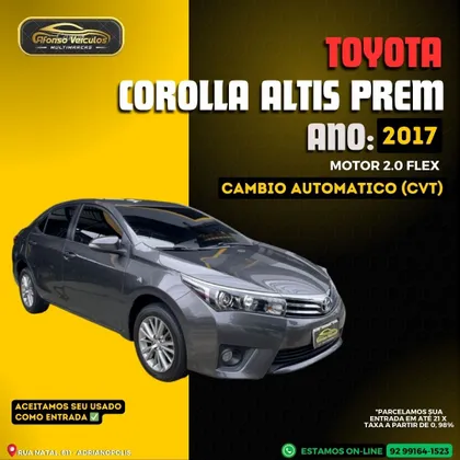 TOYOTA COROLLA 2.0 ALTIS 16V FLEX 4P AUTOMÁTICO