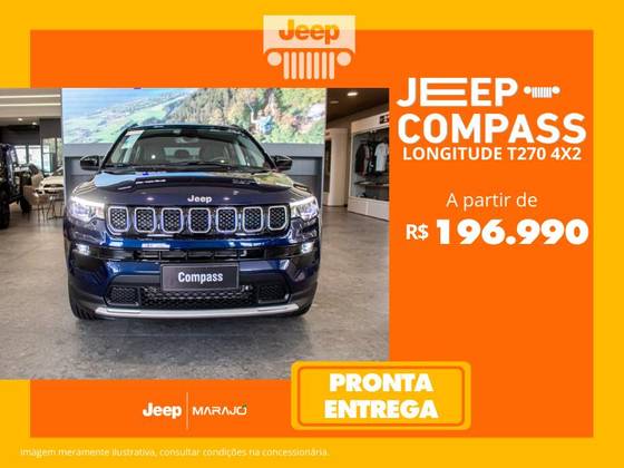 JEEP COMPASS 1.3 T270 TURBO FLEX LONGITUDE AT6