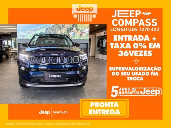 JEEP COMPASS 1.3 T270 TURBO FLEX LONGITUDE AT6