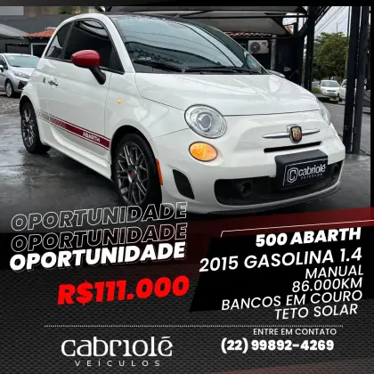 FIAT 500 1.4 ABARTH 16V TURBO GASOLINA 2P MANUAL