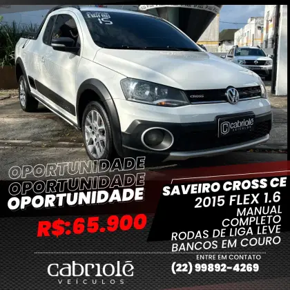 VOLKSWAGEN SAVEIRO 1.6 CROSS CE 8V FLEX 2P MANUAL VOLKSWAGEN SAVEIRO 1.6 CROSS CE 8V FLEX 2P MANUAL
