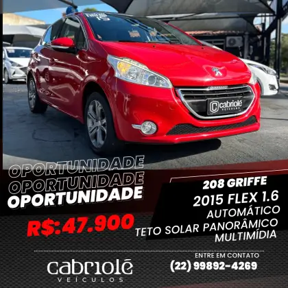 PEUGEOT 208 1.6 GRIFFE 16V FLEX 4P AUTOMÁTICO