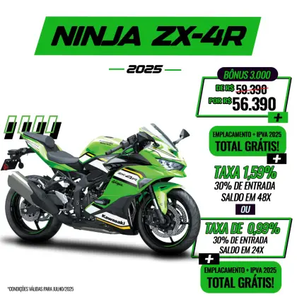 即発送 Kyanページ Kawasaki Ninja-zx-4r: Motos usadas, seminovas e novas