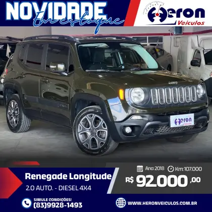 JEEP RENEGADE 2.0 16V TURBO DIESEL LONGITUDE 4P 4X4 AUTOMÁTICO