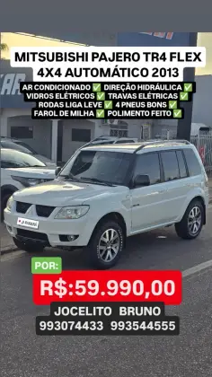 MITSUBISHI PAJERO TR4 2.0 4X4 16V 140CV FLEX 4P AUTOMÁTICO MITSUBISHI PAJERO TR4 2.0 4X4 16V 140CV FLEX 4P AUTOMÁTICO