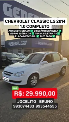 CHEVROLET CLASSIC 1.0 MPFI LS 8V FLEX 4P MANUAL CHEVROLET CLASSIC 1.0 MPFI LS 8V FLEX 4P MANUAL