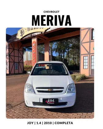 CHEVROLET MERIVA 1.4 MPFI JOY 8V FLEX 4P MANUAL CHEVROLET MERIVA 1.4 MPFI JOY 8V FLEX 4P MANUAL