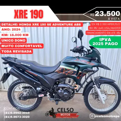 HONDA XRE 190 ADVENTURE 