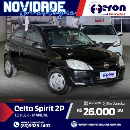 CHEVROLET CELTA 1.0 MPFI SPIRIT 8V FLEX 2P MANUAL CHEVROLET CELTA 1.0 MPFI SPIRIT 8V FLEX 2P MANUAL