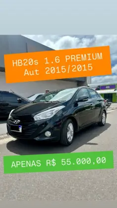 HYUNDAI HB20S 1.6 PREMIUM 16V FLEX 4P AUTOMÁTICO HYUNDAI HB20S 1.6 PREMIUM 16V FLEX 4P AUTOMÁTICO