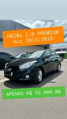 HYUNDAI-HB20S-1.6 PREMIUM 16V FLEX 4P AUTOMÁTICO HYUNDAI-HB20S-2015