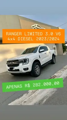 FORD RANGER 3.0 V6 TURBO DIESEL CD LIMITED 4X4 AUTOMÁTICO