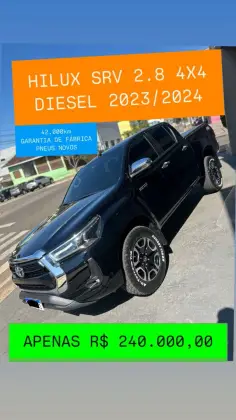 TOYOTA HILUX 2.8 D-4D TURBO DIESEL CD SRV 4X4 AUTOMÁTICO