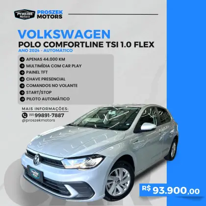 VOLKSWAGEN POLO 1.0 170 TSI COMFORTLINE AUTOMÁTICO