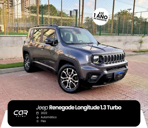 JEEP RENEGADE 1.3 T270 TURBO FLEX LONGITUDE AT6 JEEP RENEGADE 1.3 T270 TURBO FLEX LONGITUDE AT6