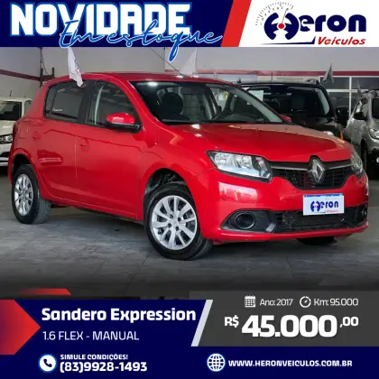 RENAULT SANDERO 1.6 EXPRESSION 8V FLEX 4P MANUAL
