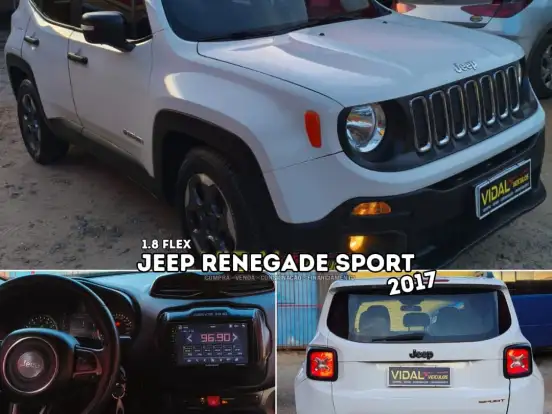 JEEP-RENEGADE-1.8 16V FLEX SPORT 4P AUTOMÁTICO JEEP-RENEGADE-2017