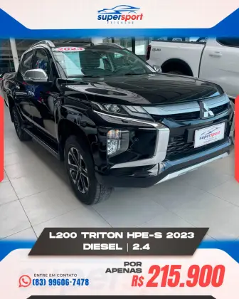 MITSUBISHI L200 TRITON 2.4 16V TURBO DIESEL SPORT HPE-S CD 4P 4X4 AUTOMÁTICO MITSUBISHI L200 TRITON 2.4 16V TURBO DIESEL SPORT HPE-S CD 4P 4X4 AUTOMÁTICO