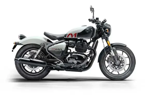 ROYAL ENFIELD SHOTGUN 650 STENCIL WHITE 