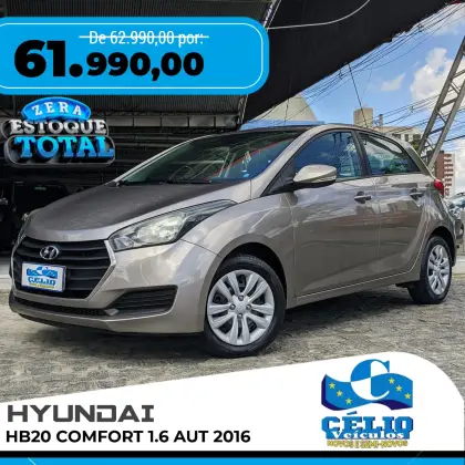HYUNDAI HB20 1.6 COMFORT PLUS 16V FLEX 4P AUTOMÁTICO HYUNDAI HB20 1.6 COMFORT PLUS 16V FLEX 4P AUTOMÁTICO