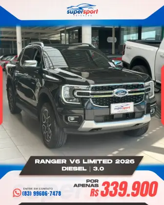 FORD RANGER 3.0 V6 TURBO DIESEL CD LIMITED 4X4 AUTOMÁTICO
