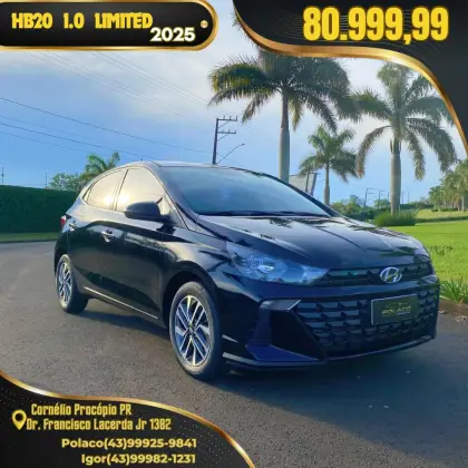 HYUNDAI HB20 1.0 12V FLEX LIMITED PLUS MANUAL