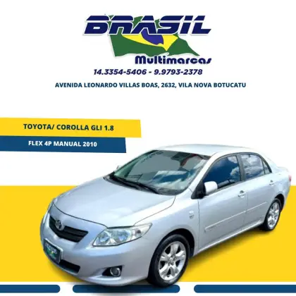TOYOTA COROLLA 1.8 GLI 16V FLEX 4P MANUAL
