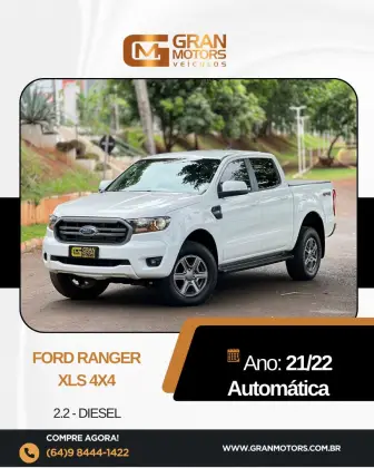 FORD RANGER 2.2 XLS 4X4 CD 16V DIESEL 4P AUTOMÁTICO FORD RANGER 2.2 XLS 4X4 CD 16V DIESEL 4P AUTOMÁTICO