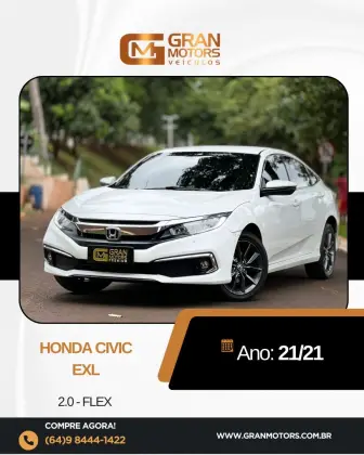 HONDA CIVIC 2.0 16V FLEXONE EXL 4P CVT